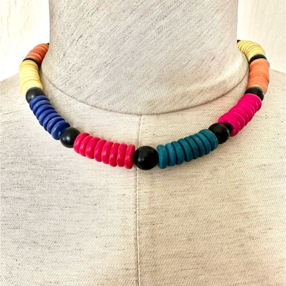 Colorful beaded necklace